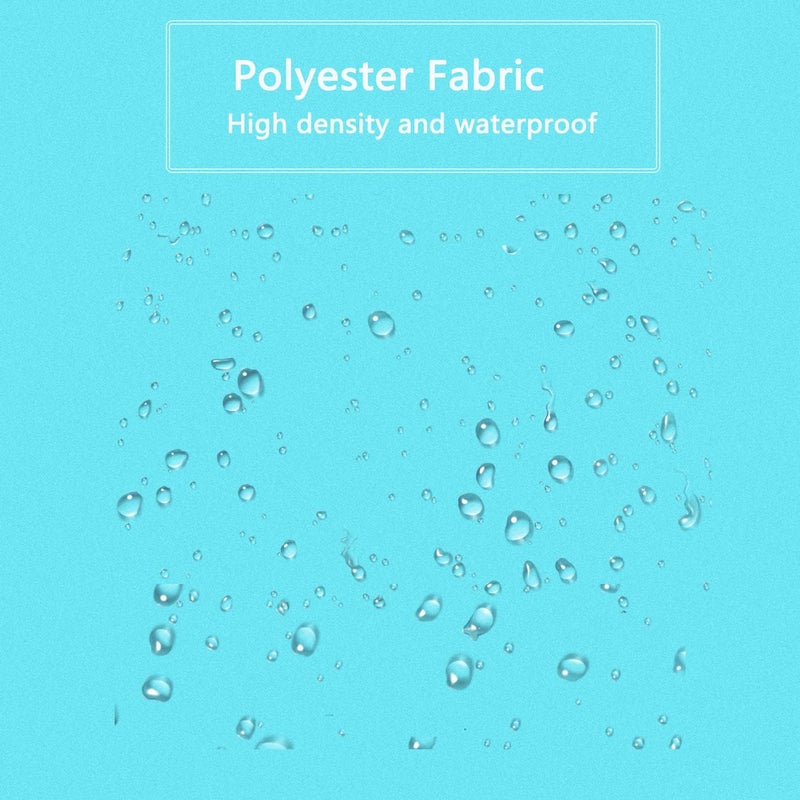 LLSCL Sapphire Blue Fabric Shower Curtain Liner with Magnets, Waterproof Hotel Quality, 72 x 72 Machine Washable - Image 4